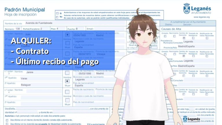 Gu&iacute;a para tramitar el cambio de domicilio en Yebes